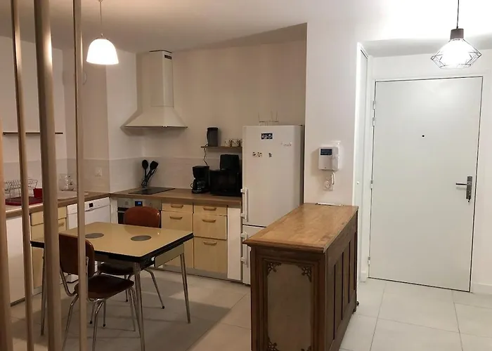 アパート 38m2 Le Grand Angle, Centre-ville, Parking Et Terrasse エクスレバン